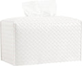 Tissue Box Cover PU Leather Tissue Holder Square Facial Tissue Case Facial by zoocatia