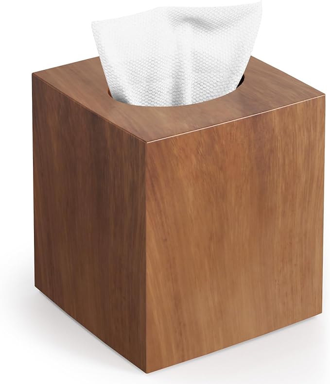 Tissue Box Holder, Tissue Box Cover Square Facial Tissue Holder Storage by Chintu