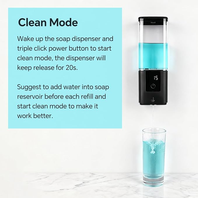 LAOPAO Automatic Soap Dispenser Wall Mount Rechargeable Liquid Soap Pump - Image 6