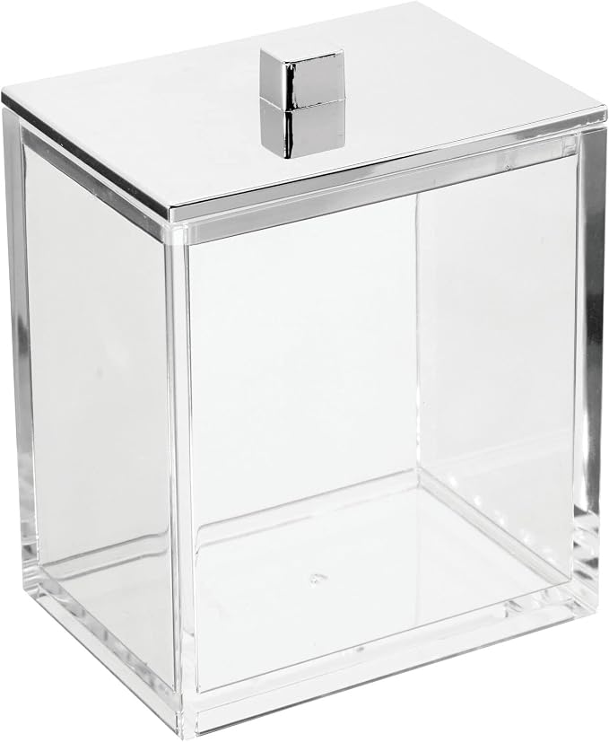mDesign Plastic Rectangle Apothecary Canister - Image 8