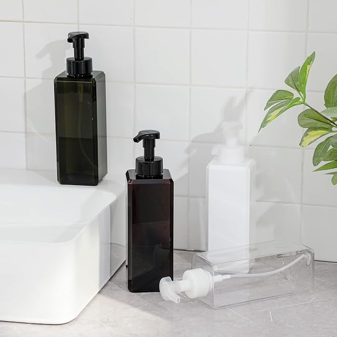 UUJOLY Foaming Soap Dispenser 1L Refillable Plastic Pump Bottle - Image 4