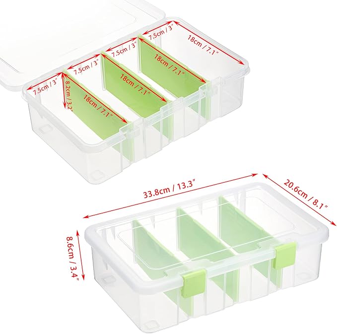 BTSKY Clear Plastic Dividing Storage Box - Image 4