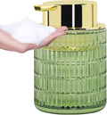 Green Foaming Soap Dispenser, Glass Foam Hand Soap Dispenser by Tonxus