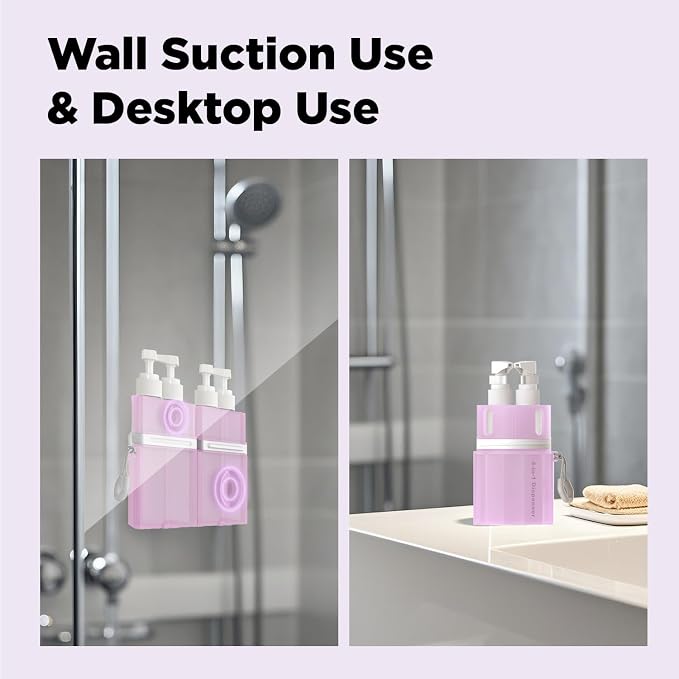 4 in 1 Travel Dispenser Bottle, TSA Approved Refillable Shampoo and Conditioner - Image 4