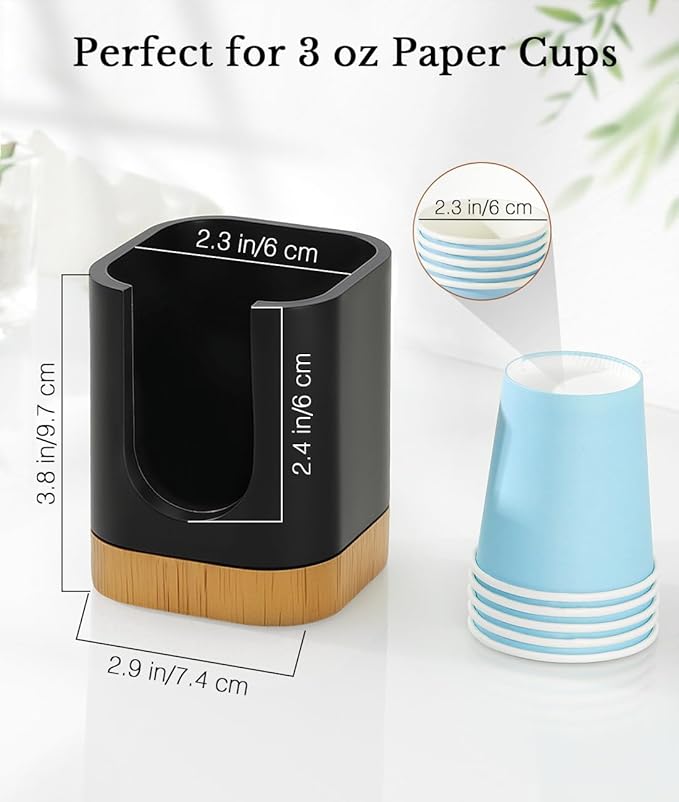Luxspire Bathroom Cup Dispenser, Dixie Cup Holder 3-5oz, Disposable Paper Cup - Image 5