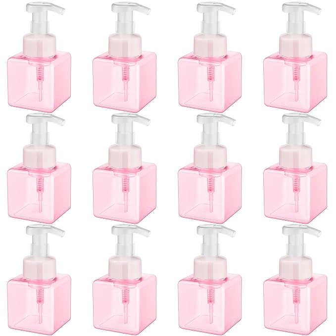 Domensi 12 Pcs Foam Pump Bottle Foaming Soap Dispenser Empty Travel Foaming by Domensi