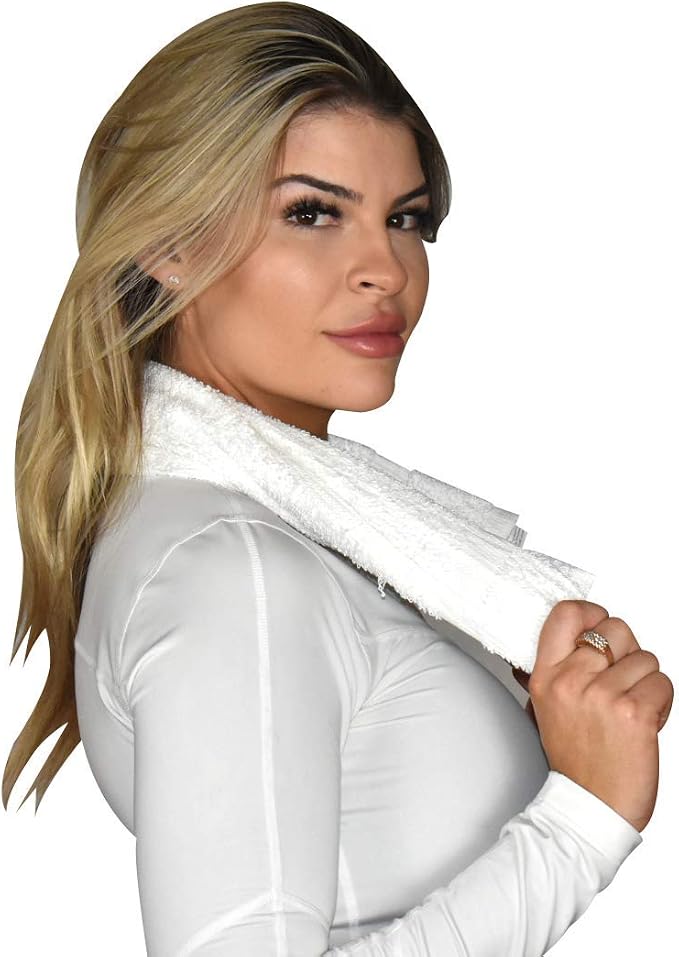 White 16x27 Inch Cotton Blend Economy Hand Towels Salon/Gym/Hotel Super use - Image 7