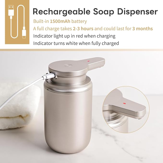 LAOPAO Automatic Soap Dispenser, Foaming Hand Soap Dispenser - Image 6