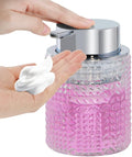Foaming Hand Soap Dispenser, 10 oz Refillable Clear Glass Foam Soap Dispenser by Fvstar