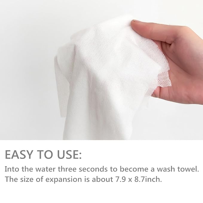 VanFn Disposable Towel, Compressed Towel, Mini Disposable Compressed Washcloth - Image 4