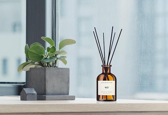 WEALD TRIBE Reed Diffuser Set for Bathroom Air Fresheners, Oil Diffuser Sticks - Image 5