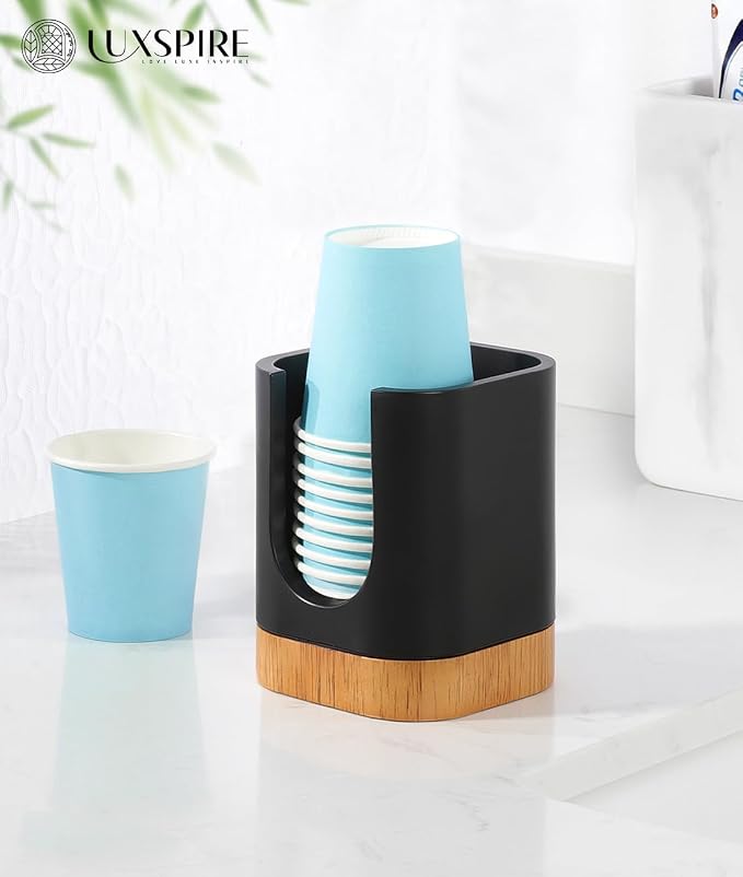 Luxspire Bathroom Cup Dispenser, Dixie Cup Holder 3-5oz, Disposable Paper Cup - Image 6
