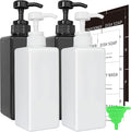 Soap Dispenser with Waterproof Labels, Thickened Plastic Hand Soap Dispenser by Lewistin
