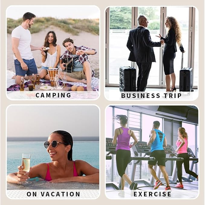 5 Pack Brief and Fashion Travel Bottles TSA Approved, BPA Free Travel Size - Image 8