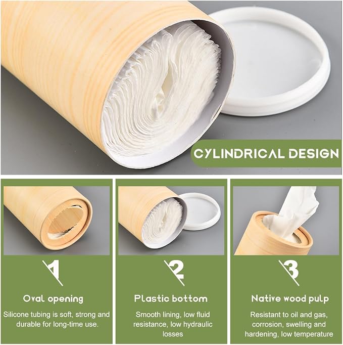 4 PCS Car Tissue Holder, Quick Convenient Refill Cylinder Facial Tissue Holder - Image 3
