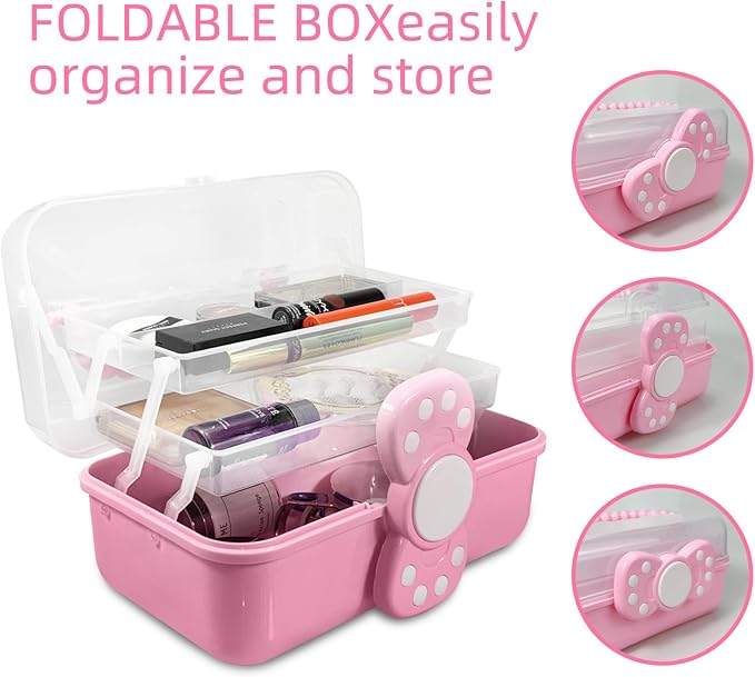 10.6in 3-Layer Multipurpose Storage Box Art Craft Organizer Storage Box Kids - Image 5
