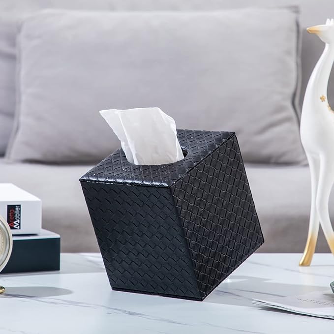 Black Tissue Box Cover, Tissue Box Holders - Image 4