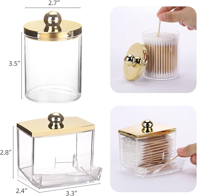 Tbestmax 2 Pack Qtips Dispenser - Image 2