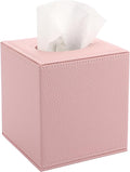 Sumnacon Tissue Box Cover Square Tissue Box Stylish PU Tissue Box Holder by Sumnacon