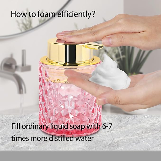 10 Oz Glass Hand Soap Dispenser - Image 5