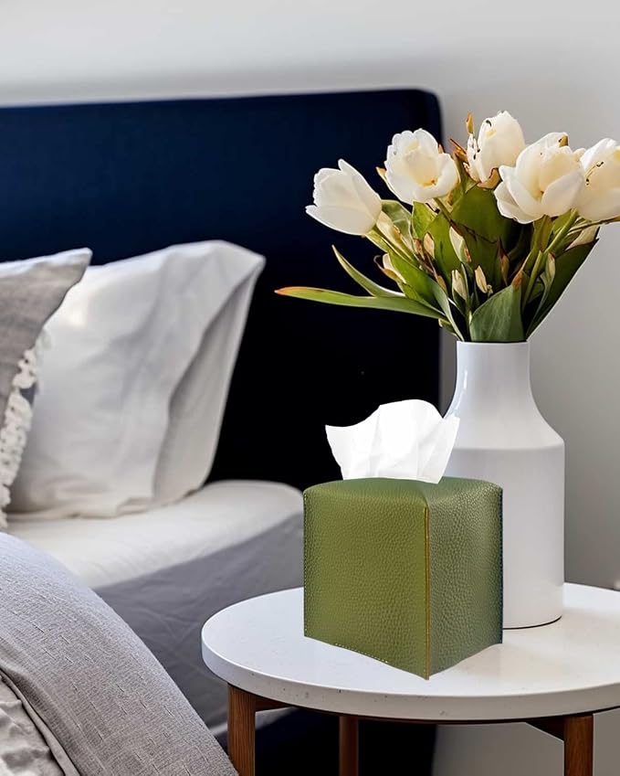 Green Tissue Box Cover Square – - Image 5