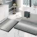 BSICPRO Bathroom Rugs and Mats Sets, 2 Piece Thick Absorbent Chenille Non Slip by BSICPRO