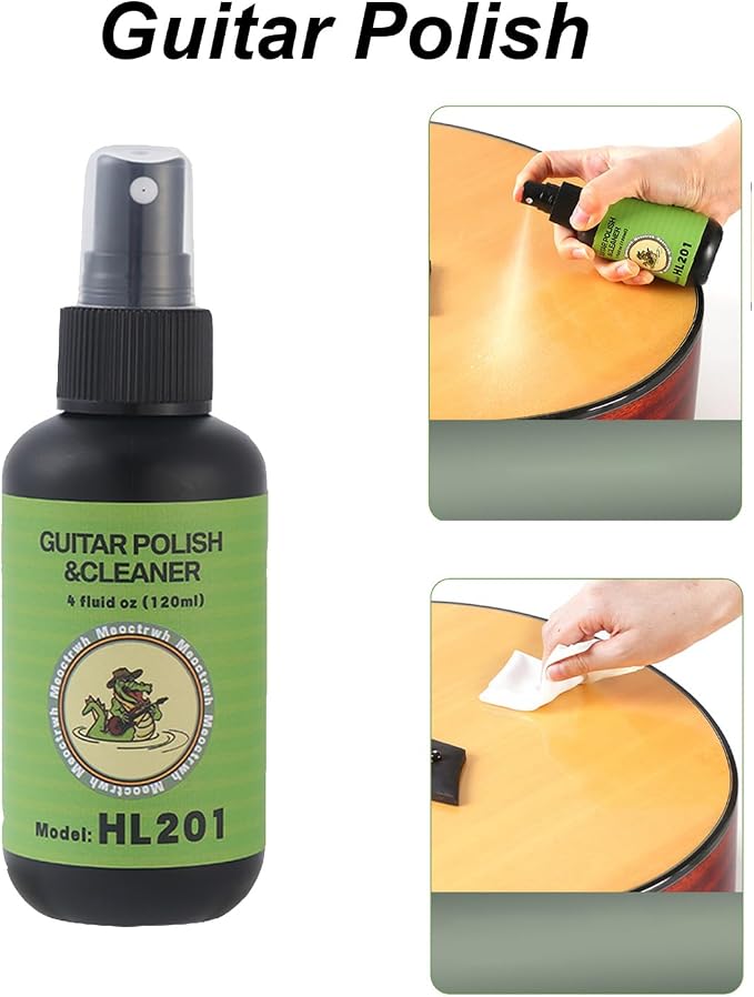 Guitar Cleaning Kit, Fretboard Lemon Oil, Polish and Oil Care, Guitar String - Image 2
