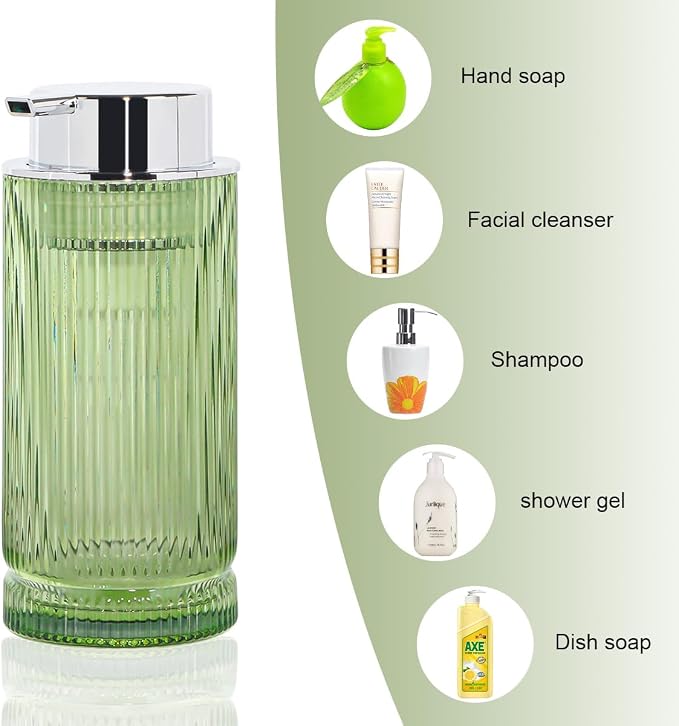 14 Oz Foaming Soap Dispenser, Refillable Foam Pump Bottle Lotion Container - Image 4