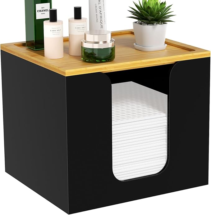 VITVITI Disposable Face Towel Holder Box, Acrylic Facial Towel Container by VITVITI