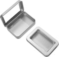 2 PCS Portable Cotton Swab & Floss Holder, Travel-Size Empty Metal Containers by LIGHUFEIC