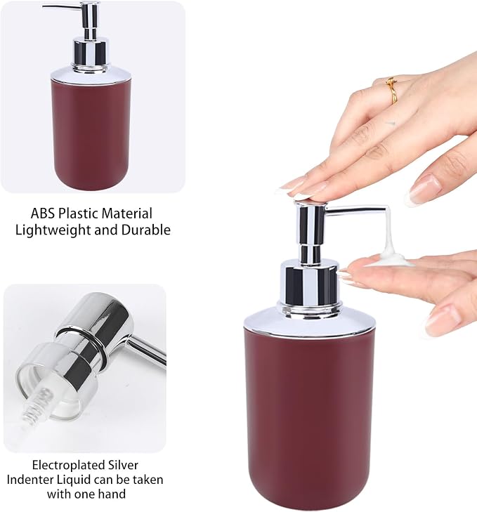 4 Piece Bathroom Accessories Set, Plastic Bathroom Accessory Set, Toothbrush - Image 3