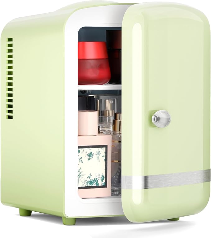 Xbeauty Retro Mini Fridge, Compact Refrigerator by Xbeauty