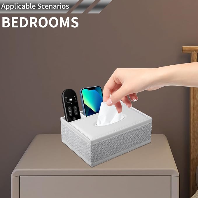 Multifunction PU Leather Tissue Box Holder - Image 2