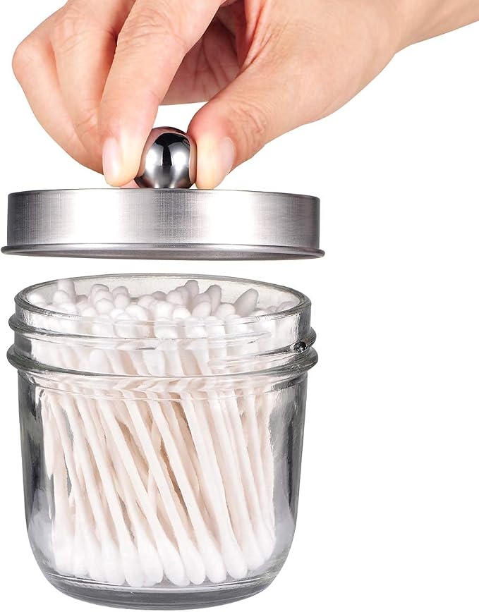 Amolliar Mason Jar Bathroom Accessories Set - Image 5