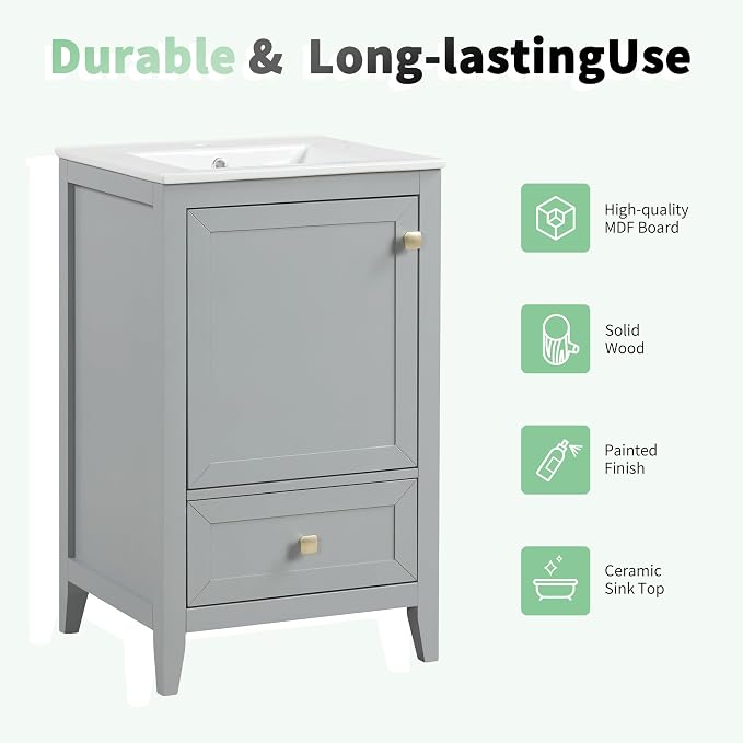 Bellemave 20-inch Bathroom Vanity - Image 6
