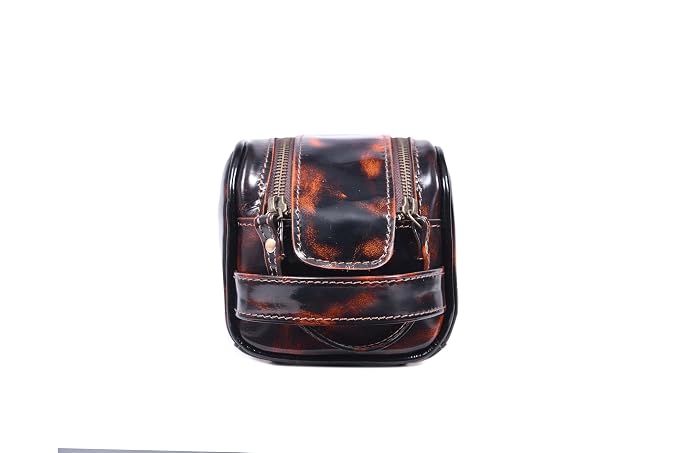 10" Premium Leather Toiletry Travel Pouch - Image 6