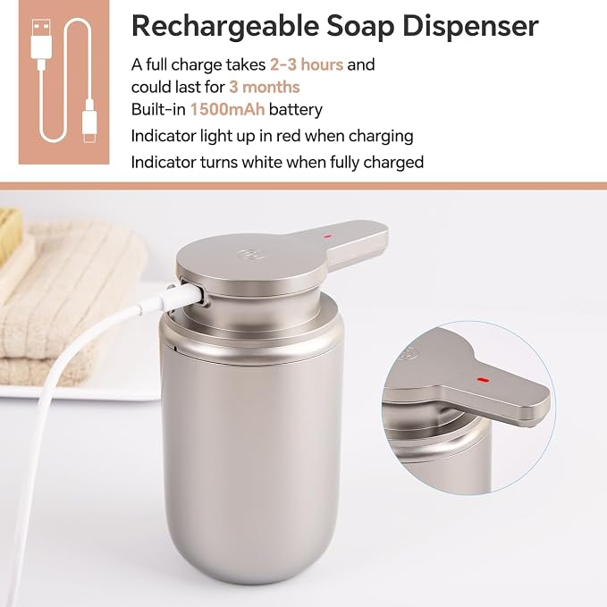 LAOPAO Automatic Soap Dispenser, Liquid Hand Soap Dispenser - Image 6