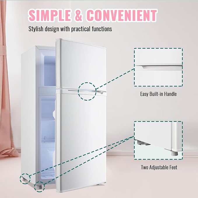 WANAI 3.5 Cu.ft Retro Mini Fridge - Image 6