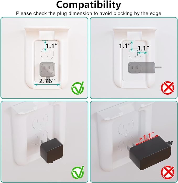 WALI Outlet Shelf Wall Holder, Bathroom Walls Shelves up to 10lbs Standard - Image 4