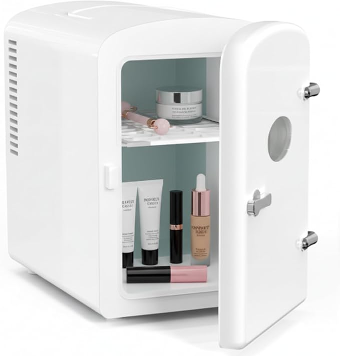 HealSmart 6L Mini Fridge with Observation Window, 9 Can Capacity, Freon-Free by HealSmart