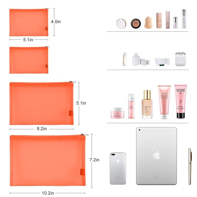 EASYFUN Mesh Pouch, Make up Bag - Image 2