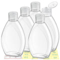 Travel Shampoo and Conditioner Bottles 6.9oz 5 Pack Leak Proof Plastic Squeeze by wowang