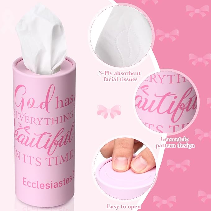 Outus 12 Pcs Christian Car Tissues Cylinder Holder - Image 3