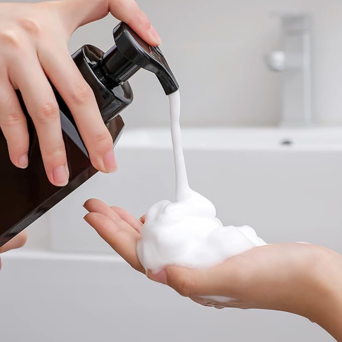 UUJOLY Foaming Soap Dispenser 1L Refillable Plastic Pump Bottle - Image 2