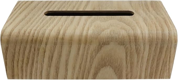 Geesatis Tissue Box Cover, Wood Tissue Box Holder, Rectangular Napkin Facial - Image 4