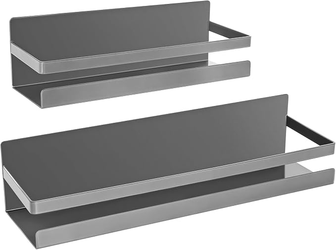 Uten Large Spice Rack for Refrigerator, 2 Pack Strong Magnetic Shelves by UTENHOMEGOODSCENTER