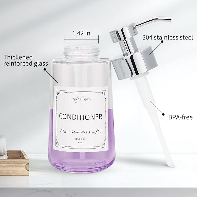 Doiliese Soap Dispenser, 16oz Liquid Soap Pump - Image 4
