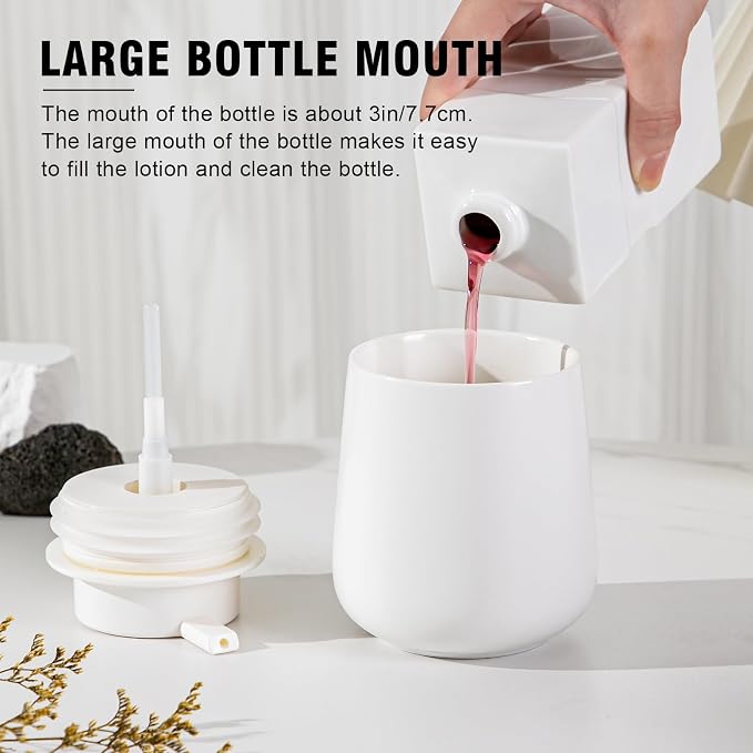Soap Dispenser, Ceramic Foaming Soap Dispenser - Image 4