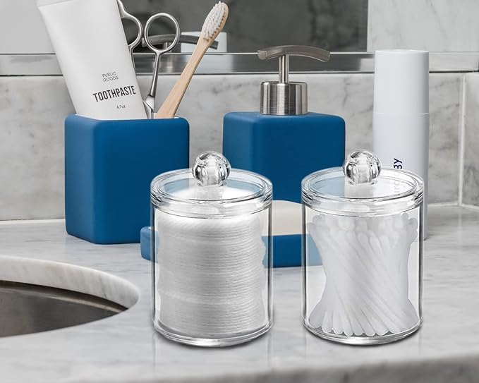 2 Pack Qtip Holder Storage Canister - Image 6