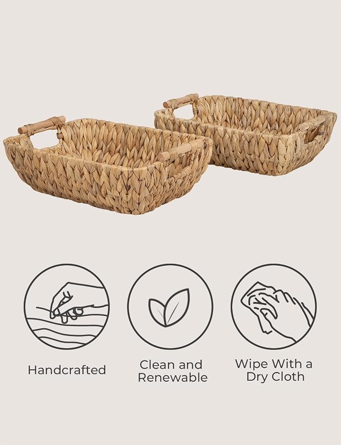 StorageWorks Hand-Woven Large Storage Baskets - Image 4